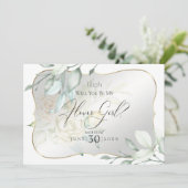 Gele Waterverf Rozen worden mijn Bloemenmeisje Kaart (Staand voorkant)