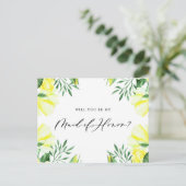 Gele Waterverf Rozen zijn mijn dienstmeisje van Ka Uitnodiging Briefkaart (Staand voorkant)