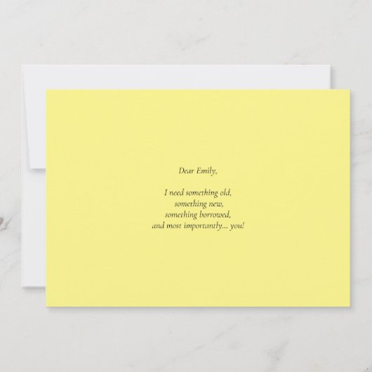 Gele Waterverf Rozen zijn mijn soort van eer (Achterkant)