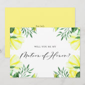 Gele Waterverf Rozen zijn mijn soort van eer (Voorkant / Achterkant)