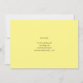 Gele Waterverf Rozen zullen je zijn mijn Bridesmai (Achterkant)