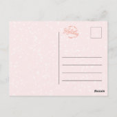 Gele Waterverf Schattigee kerstverlichting rendier Briefkaart (Achterkant)