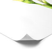 Gele Waterverf schilderen, fijne kunst Poster (Hoek)