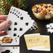 Gele Waterverf spelkaarten Pokerkaarten (Insitu)