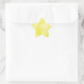 Gele Waterverf Star Sticker (Tas)