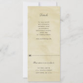 Gele waterverf trouwuitnodiging rsvp kaart (Achterkant)