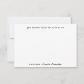 Gele Waterverf Tulpen Flat Hartelijk dank Bedankkaart (Achterkant)