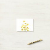 gele waterverf van aardperen post-it® notes (Op bureau)