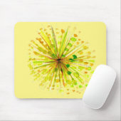 Gele waterverf van wilde bloemen andelion muismat (Met muis)