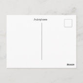 Gele waterverf van wilde bloemen briefkaart (Achterkant)