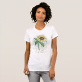 Gele Waterverf Vloer Faith T-Shirt (Voorkant volledig)