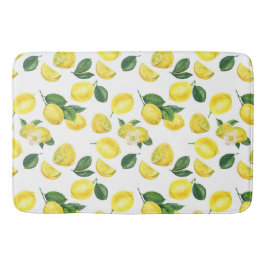 Gele Waterverf Vruchtpatroon Badmat