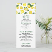 Gele Waterverf Vruchtpatroon Kaart (Staand voorkant)