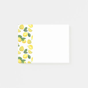 Gele Waterverf Vruchtpatroon Post-it® Notes