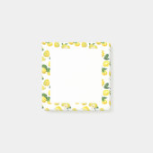 Gele Waterverf Vruchtpatroon Post-it® Notes (Voorkant)