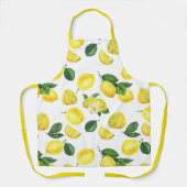 Gele Waterverf Vruchtpatroon Schort (Voorkant)
