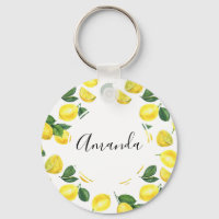 Gele Waterverf Vruchtpatroon