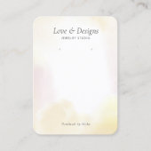 Gele Waterverf was met juwelenweergave Visitekaartje (Voorkant)