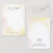 Gele Waterverf was met juwelenweergave Visitekaartje (Voorkant / Achterkant)