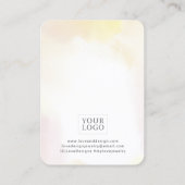 Gele Waterverf was met juwelenweergave Visitekaartje (Achterkant)