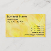 Gele Waterverf Was Visitekaartje (Achterkant)