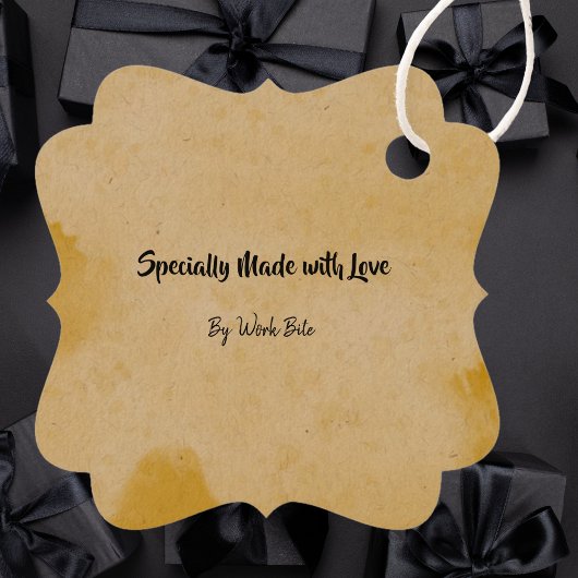 Gele Waterverf Zakelijke QR Code Verpakking Labels