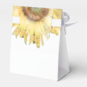 Gele Waterverf Zonnebloemen Bedankdoosjes (Achterkant)
