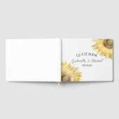 Gele Waterverf Zonnebloemen Gastenboek (Volledig)