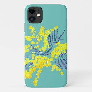 Gele Wattle Mimosa Australische bloem kunst Case-Mate iPhone Case