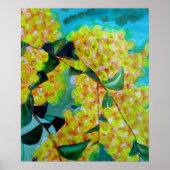 Gele wattle native Australian flower art poster (Voorkant)