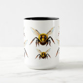 Gele Wesp Insect Illustratie Mok (Midden)