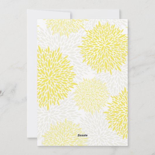 Gele Whimsical Script Happy Pasen Fotokaart Feestdagenkaart (Achterkant)