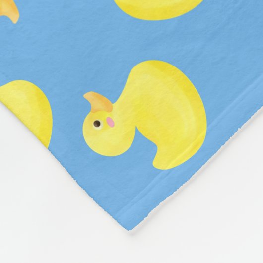 Gele whisky's op een blauwe achtergrond personalis fleece deken (Hoek)