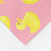 Gele whisky's op roze personaliseren fleece deken (Hoek)