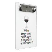 Gele wijn mini klembord (Schuin)