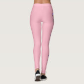 gele wijn op roze leggings (Achterkant)