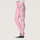 gele wijn op roze leggings (Links)