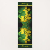  Gele Wildbloemen Aangepast Yogamat (Voorkant)