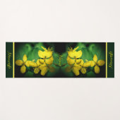  Gele Wildbloemen Aangepast Yogamat (Voorkant (horizontaal))