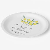 Gele Wildbloemen - Baby in bloei Papieren Bordje (Gekanteld)