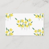 Gele Wildbloemen Hoe groot is mama's buikspel Informatiekaartje (Achterkant)