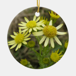  Gele Wildbloemen Keramisch Ornament