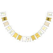 Gele Wildbloemen Lief Zestien Verjaardagsfeest Vlaggetjes (Alle)