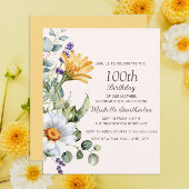 Gele Wildbloemen Witte Daisies 100ste verjaardag