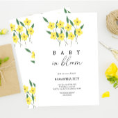 Gele Wilde Baby in bloei Uitnodiging