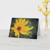 Gele wilde bloem en bijen kaart (Gele Bloem)