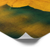 Gele wilde bloem en bijen poster (Hoek)