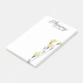 Gele Wilde Bloem Make-up Artiest Salon Schoonheid Post-it® Notes (Schuin)