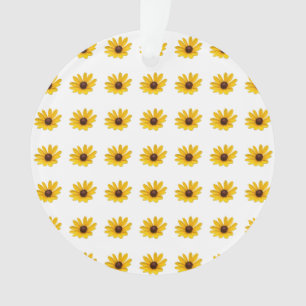 Gele wilde bloem ornament