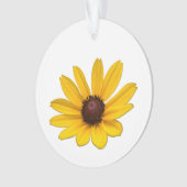 Gele wilde bloem ornament (voorkant)